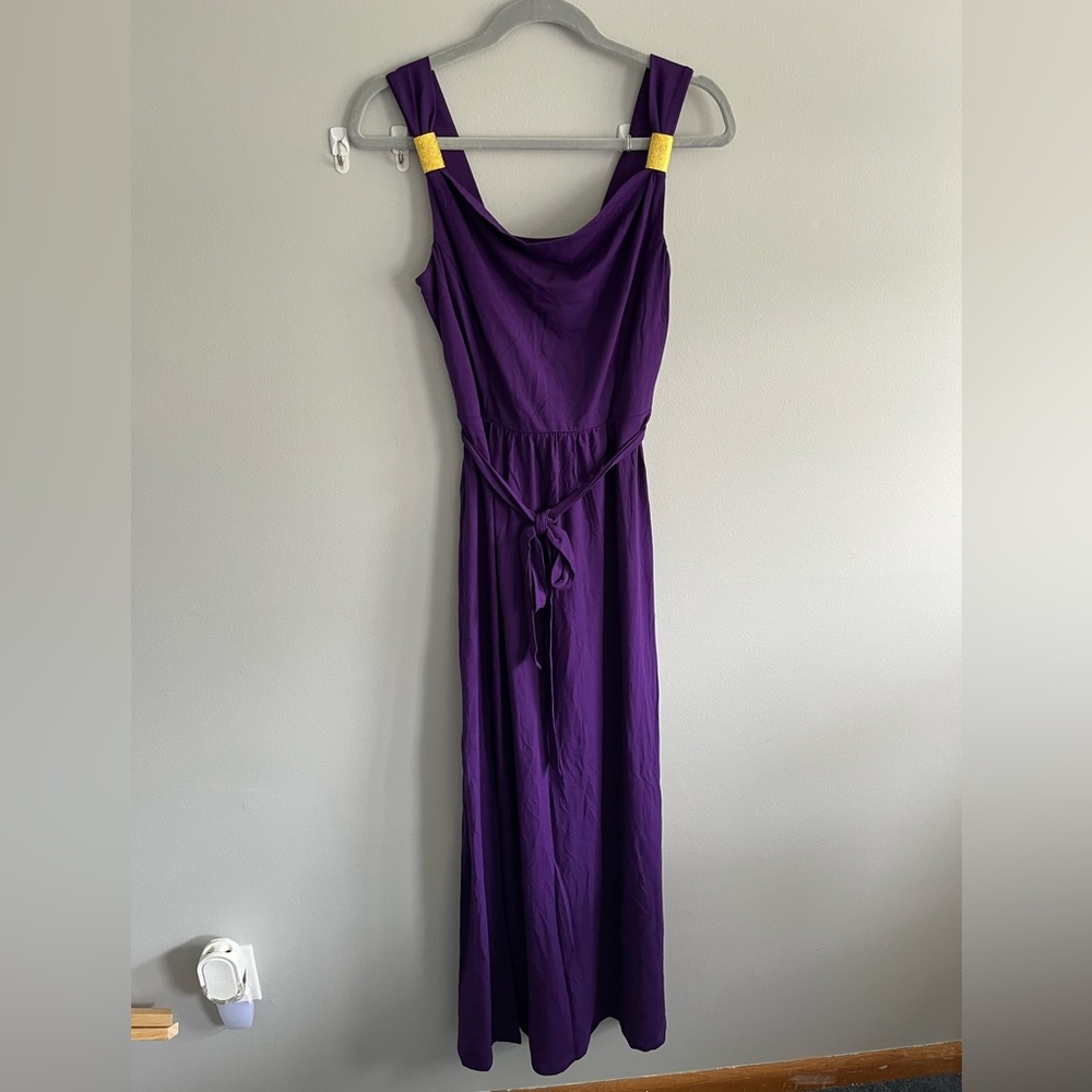 Ann Taylor Purple Sleeveless Maxi Dress